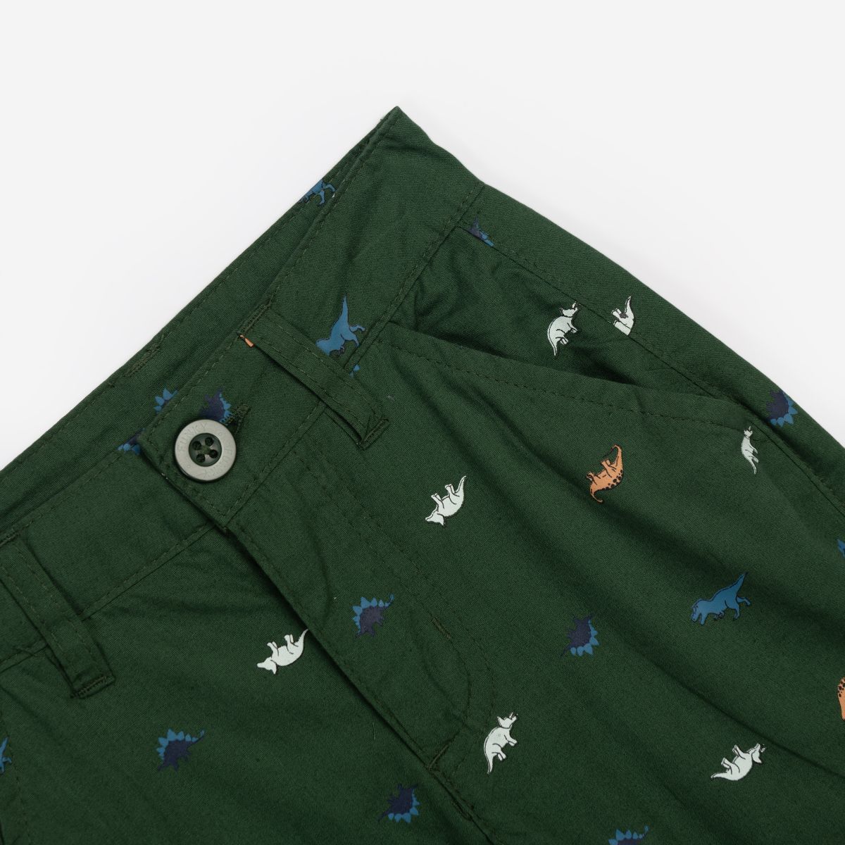Σετ σταθερό αγόρι cool water/olive tree με τύπωμα allover | Alegria Fashion