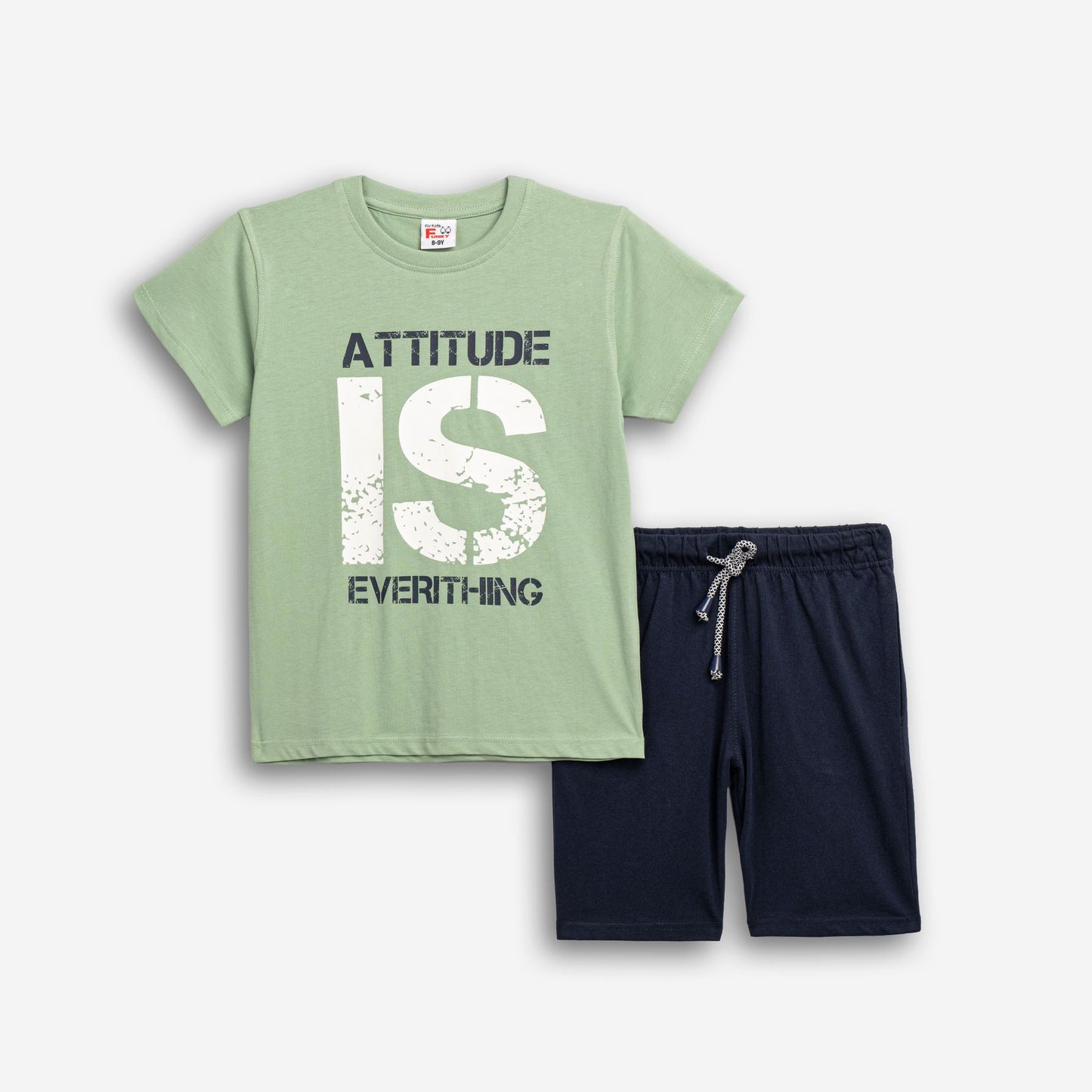 Σετ μακό αγόρι μέντα/μπλε| Alegria Fashion