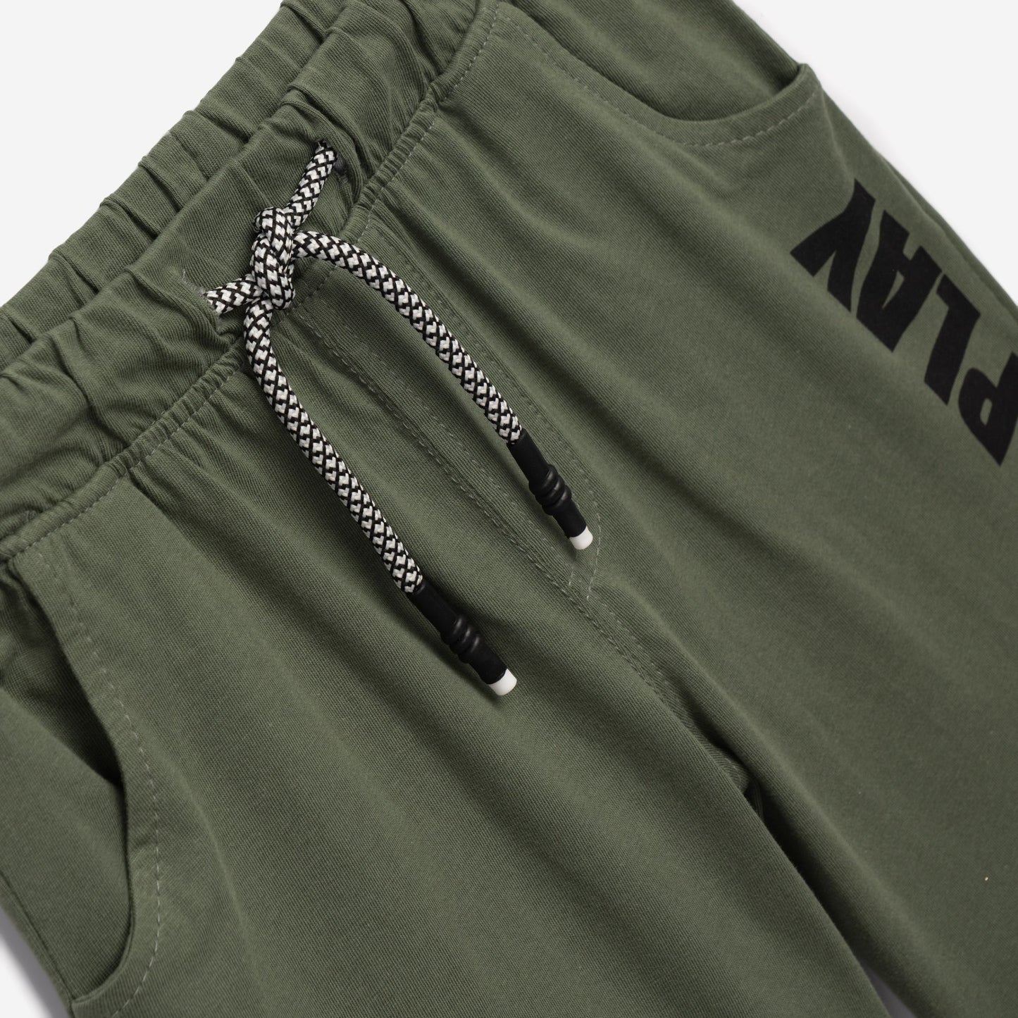 Σετ μακό αγόρι μαύρο/χακί| Alegria Fashion